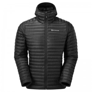 Montane Anti-Freeze Lite Met Capuchon Donsjas Heren Zwart | UVK4185YZ