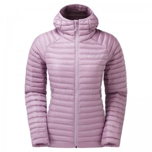 Montane Anti-Freeze Lite Met Capuchon Donsjas Dames Grijs Paars | BIC9840ZE