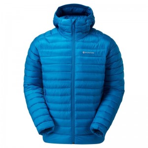 Montane Anti-Freeze Met Capuchon Donsjas Heren Blauw | AKR2919CK