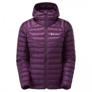 Montane Anti-Freeze Met Capuchon Donsjas Dames Paars | GDW7845RF