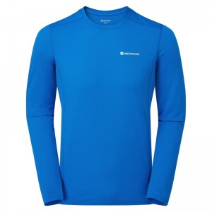 Montane Dart Lite Long Sleeve T-shirts Heren Blauw | EMM4199BH