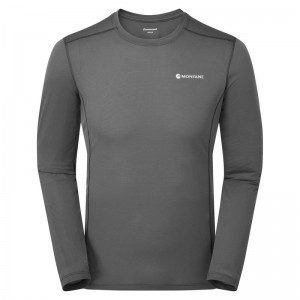 Montane Dart Lite Long Sleeve T-shirts Heren Donkergrijs | EAM165PS