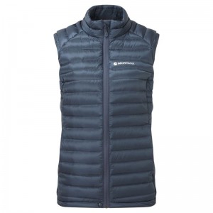 Montane Featherlite Down Gilet Dames Blauw | MYC5138RP