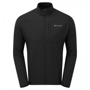 Montane Featherlite Windproof Jassen Heren Zwart | ZRR8444OW