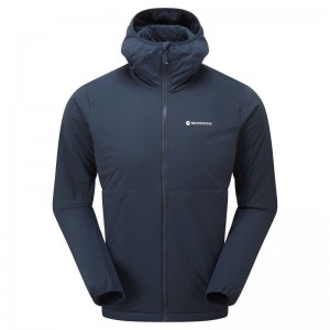 Montane Fireball Lite Met Capuchon Geïsoleerde Jassen Heren Donkerblauw | VNJ8571SL