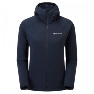 Montane Fireball Lite Met Capuchon Geïsoleerde Jassen Dames Donkerblauw | SFH6566UH