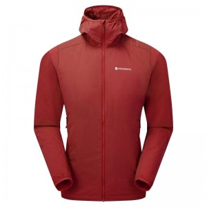 Montane Fireball Nano Met Capuchon Jassen Heren Donkerrood | ARH2625VX