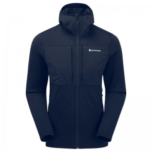 Montane Fury XT Met Capuchon Fleece Jassen Heren Donkerblauw | SWA7089TN