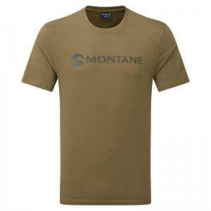 Montane Mono Logo T-shirts Heren Groen | MMQ3380GW