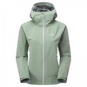 Montane Phase Lite Waterdichte Jas Dames Grijs Groen | NJJ8582OB