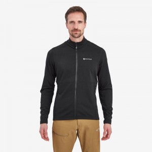 Montane Protium Fleece Jassen Heren Zwart | VOH811MG