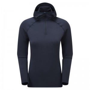 Montane Protium Lite Met Capuchon Pull On Vlies Dames Donkerblauw | CVE3163IQ