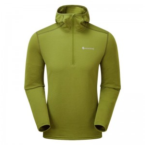 Montane Protium Lite Met Capuchon Pull On Vlies Heren Groen | FGC8982FY