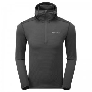 Montane Protium Lite Met Capuchon Pull On Vlies Heren Donkergrijs | LYE3931FF