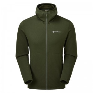 Montane Protium Met Capuchon Fleece Jassen Heren Donkergroen | KKC36AS