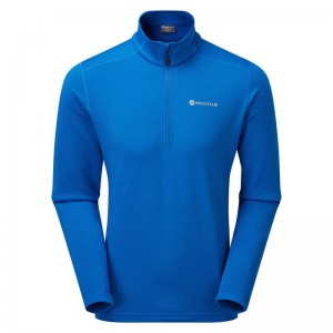 Montane Protium Pull On Vlies Heren Blauw | KYS80100BW