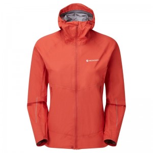 Montane Spine Waterdichte Jas Dames Oranje | JGE2937BS