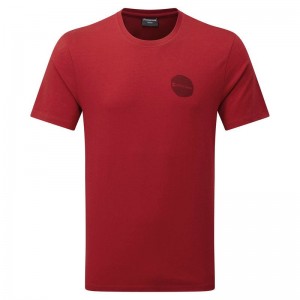 Montane Transpose T-shirts Heren Donkerrood | LNE5428MZ