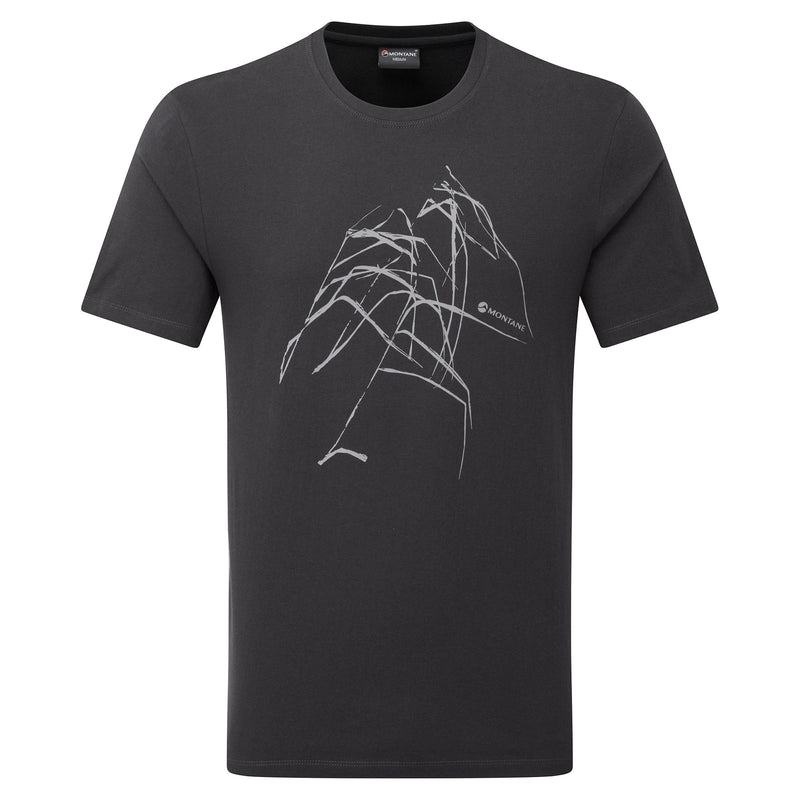 Montane Abstract Mountain T-shirts Heren Grijs | KSE824XA