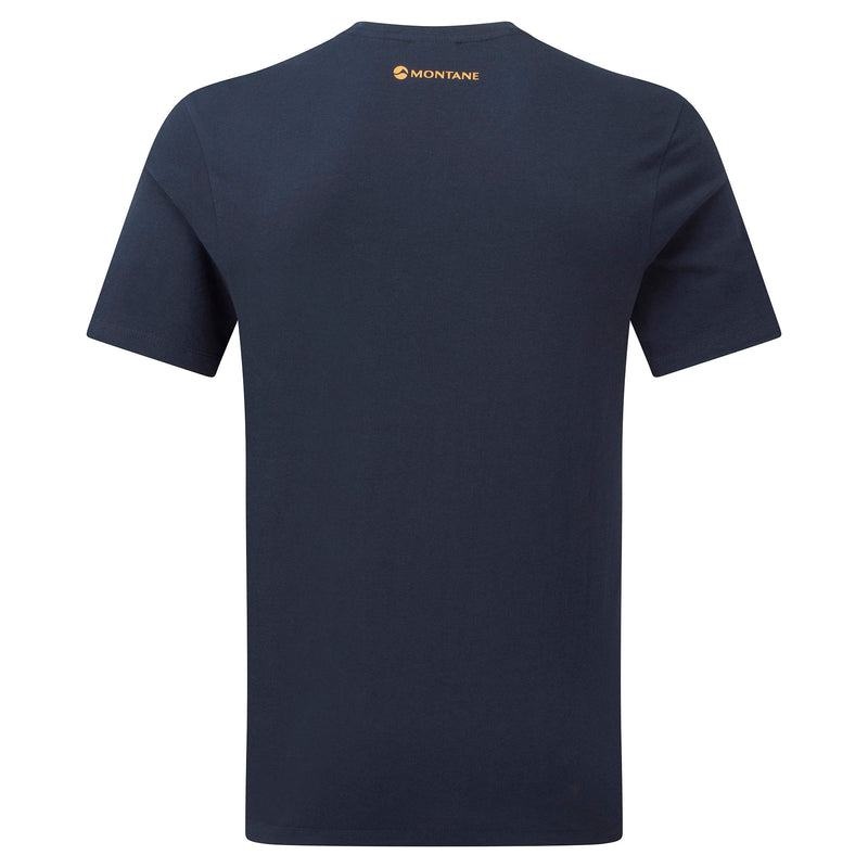 Montane Abstract Mountain T-shirts Heren Donkerblauw | MVW6617EK