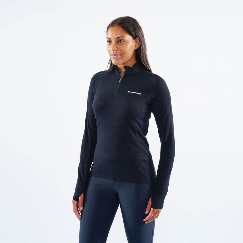 Montane Allez Micro Pull-On Fleece Jassen Dames Zwart | DYB2711SN