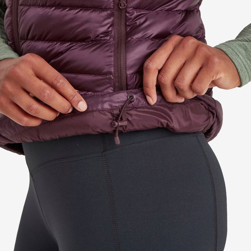 Montane Anti-Freeze Down Gilet Dames Paars | FLW1474JL