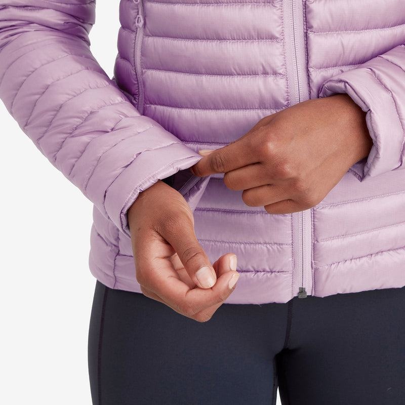 Montane Anti-Freeze Lite Met Capuchon Donsjas Dames Grijs Paars | BIC9840ZE