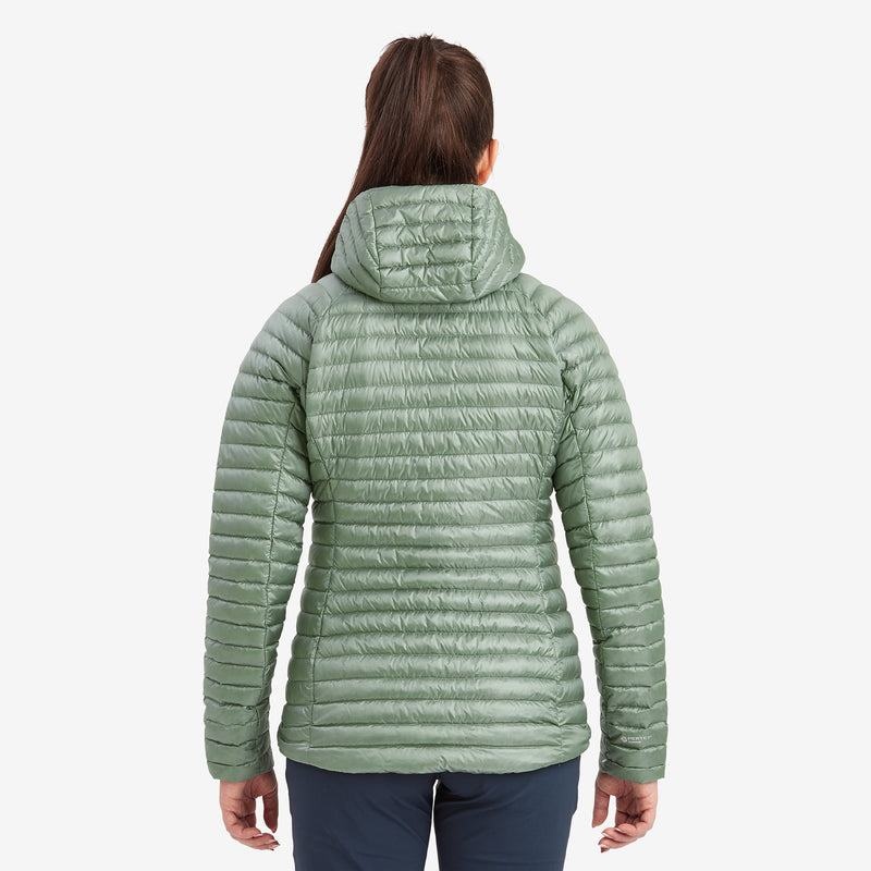 Montane Anti-Freeze Lite Met Capuchon Donsjas Dames Grijs Groen | VAP9621ST