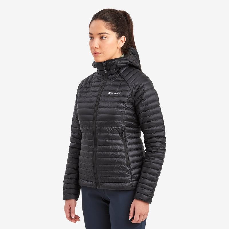 Montane Anti-Freeze Lite Met Capuchon Donsjas Dames Zwart | WIO7447FS