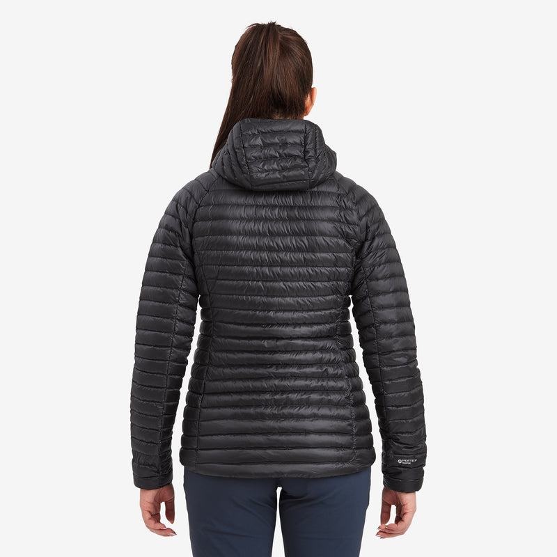 Montane Anti-Freeze Lite Met Capuchon Donsjas Dames Zwart | WIO7447FS