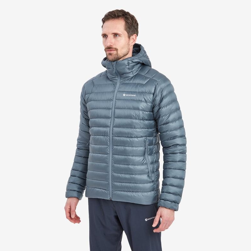 Montane Anti-Freeze Met Capuchon Donsjas Heren Grijs Blauw | HDV92100EF