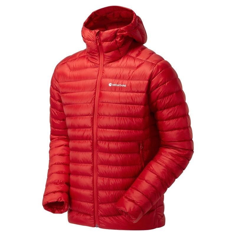 Montane Anti-Freeze Met Capuchon Donsjas Heren Rood | VMU9272PZ