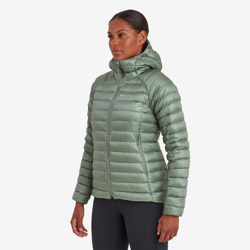 Montane Anti-Freeze Met Capuchon Donsjas Dames Grijs Groen | GYA5569NN