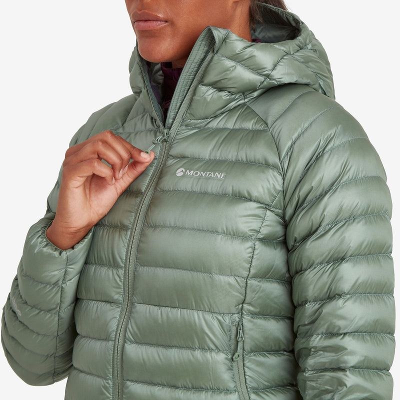 Montane Anti-Freeze Met Capuchon Donsjas Dames Grijs Groen | GYA5569NN