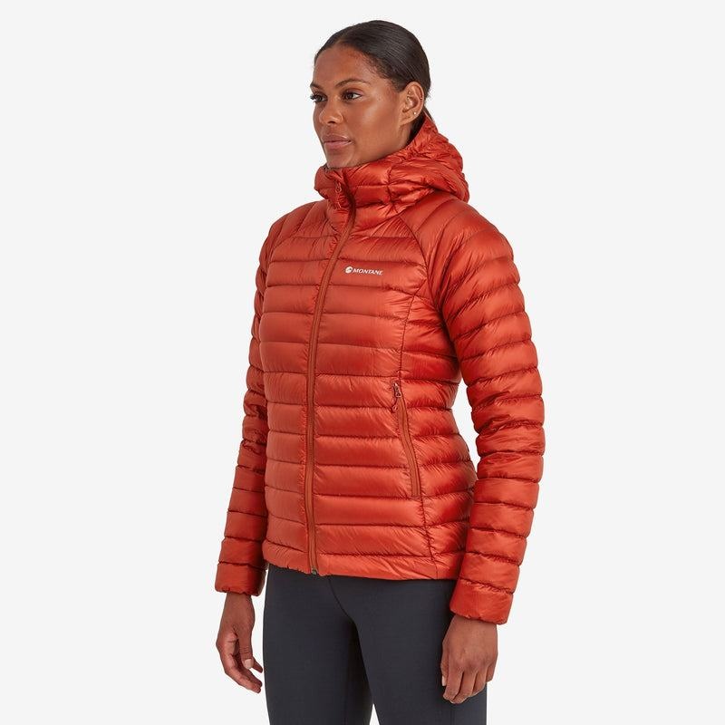 Montane Anti-Freeze Met Capuchon Donsjas Dames Oranje Rood | WGB5649CW