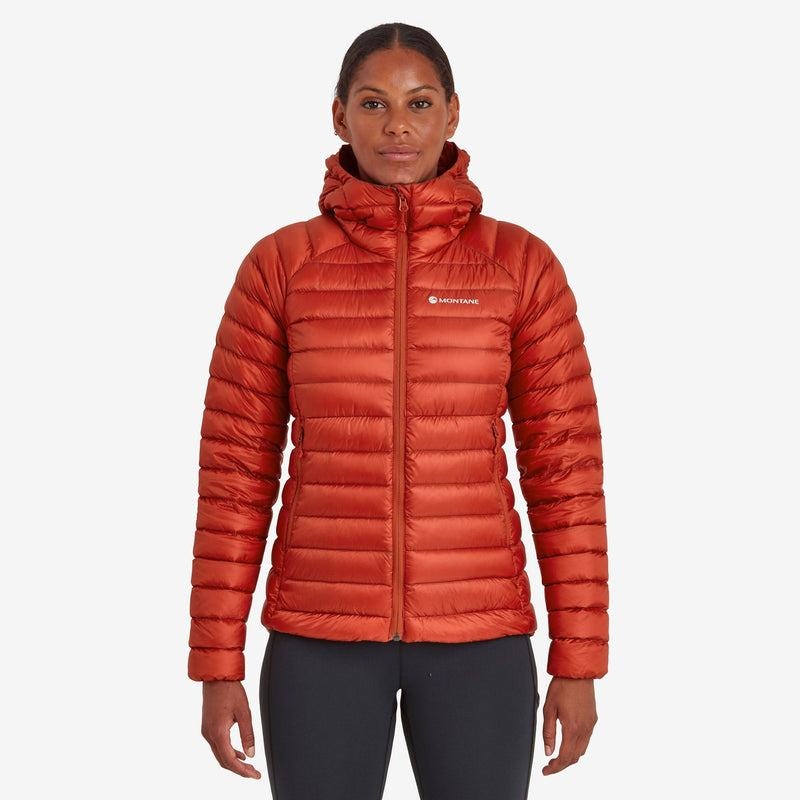 Montane Anti-Freeze Met Capuchon Donsjas Dames Oranje Rood | WGB5649CW