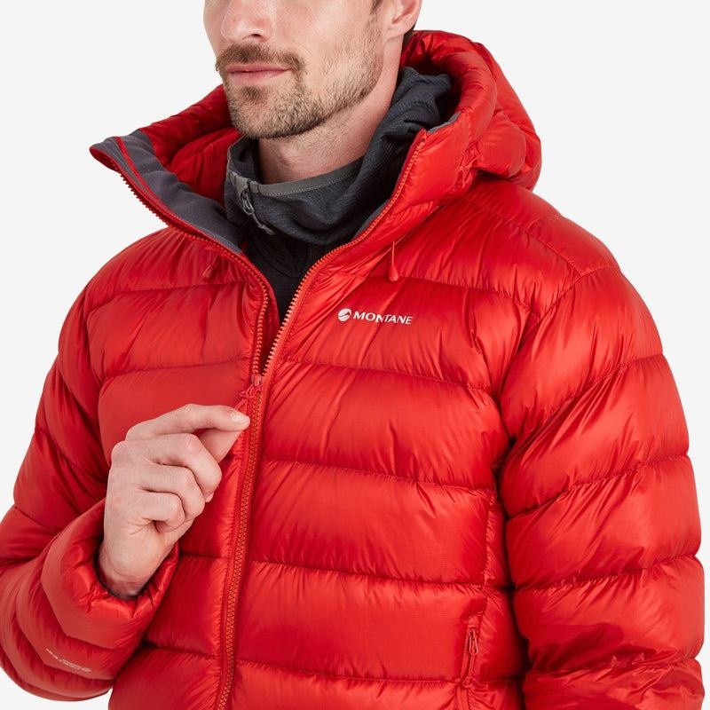 Montane Anti-Freeze XT Met Capuchon Donsjas Heren Rood | MET8088GV