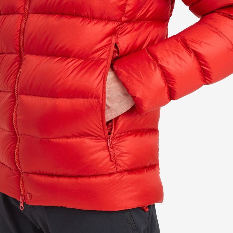 Montane Anti-Freeze XT Met Capuchon Donsjas Heren Rood | MET8088GV