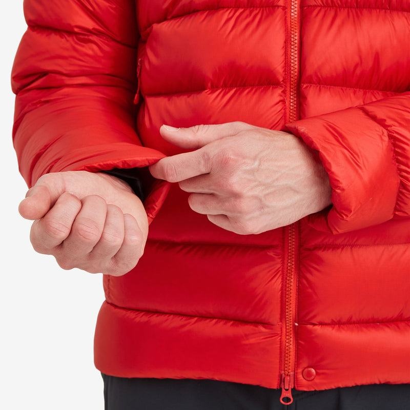 Montane Anti-Freeze XT Met Capuchon Donsjas Heren Rood | MET8088GV