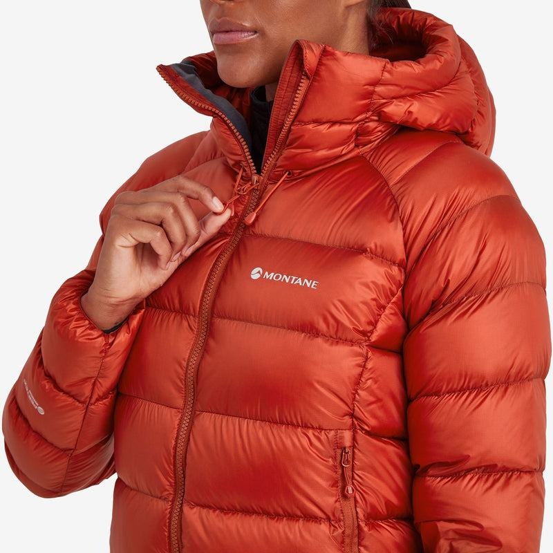 Montane Anti-Freeze XT Met Capuchon Donsjas Dames Oranje Rood | DFV871LB