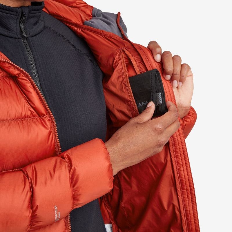 Montane Anti-Freeze XT Met Capuchon Donsjas Dames Oranje Rood | DFV871LB