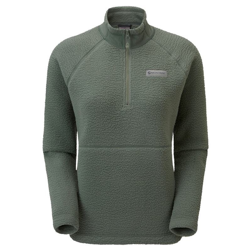 Montane Chonos Smock Pull On Vlies Dames Grijs Groen | IWU9976MN