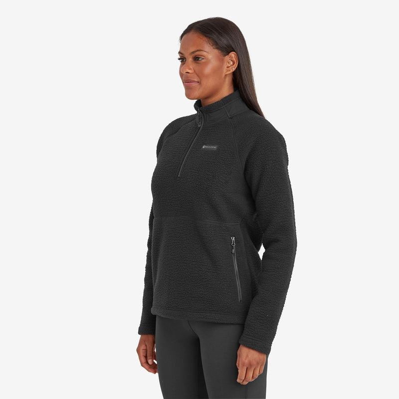 Montane Chonos Smock Pull On Vlies Dames Zwart | DNF6561IU