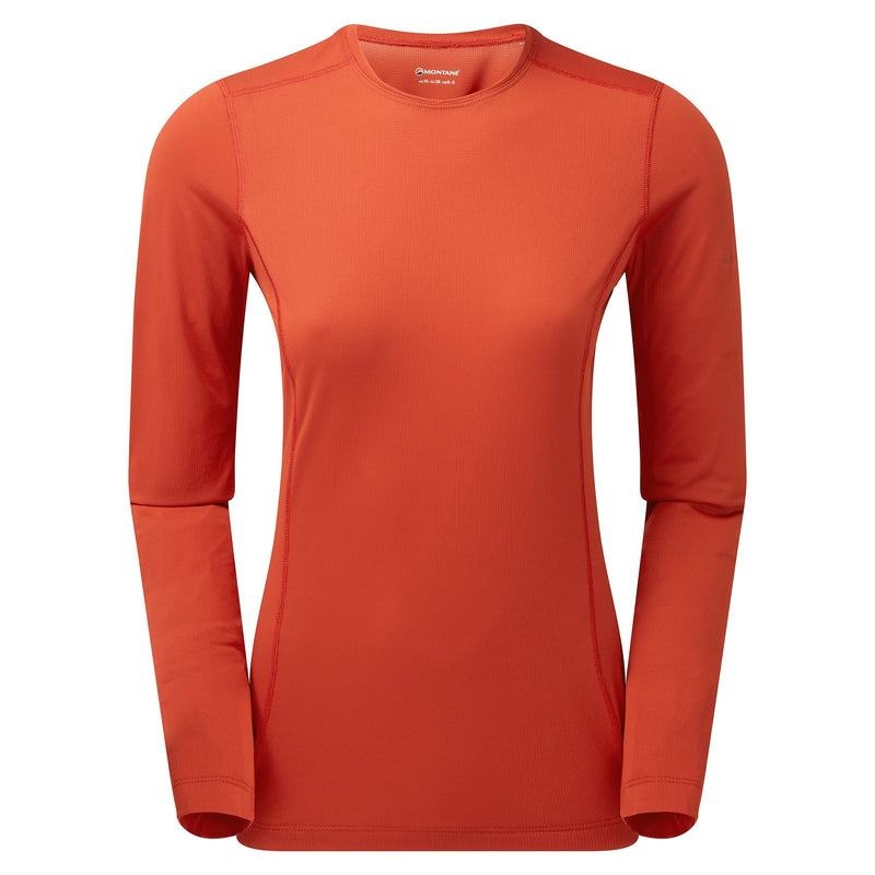 Montane Dart Lite Long Sleeve T-shirts Dames Oranje Rood | DLG6013TI