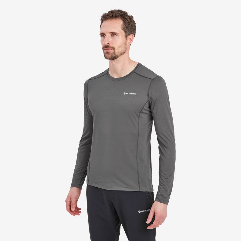 Montane Dart Lite Long Sleeve T-shirts Heren Donkergrijs | EAM165PS