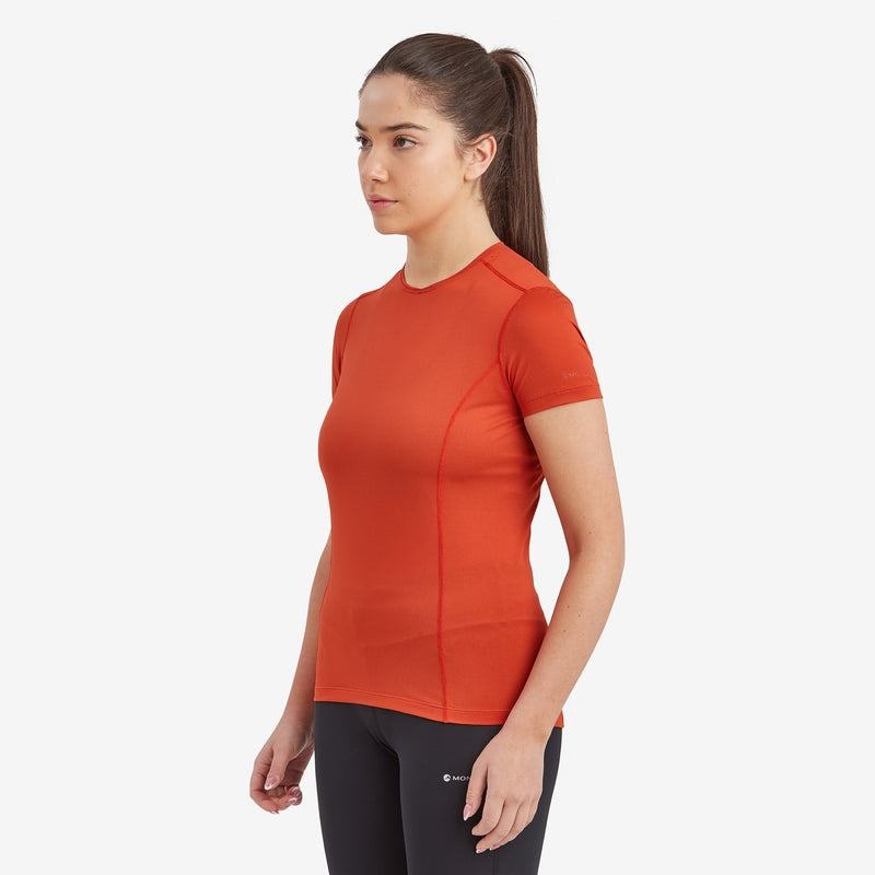 Montane Dart Lite T-shirts Dames Oranje Rood | EQX8437DI