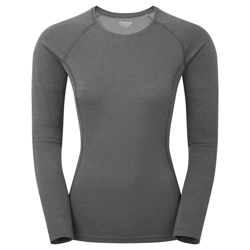 Montane Dart Long Sleeve T-shirts Dames Donkergrijs | JEL849YQ