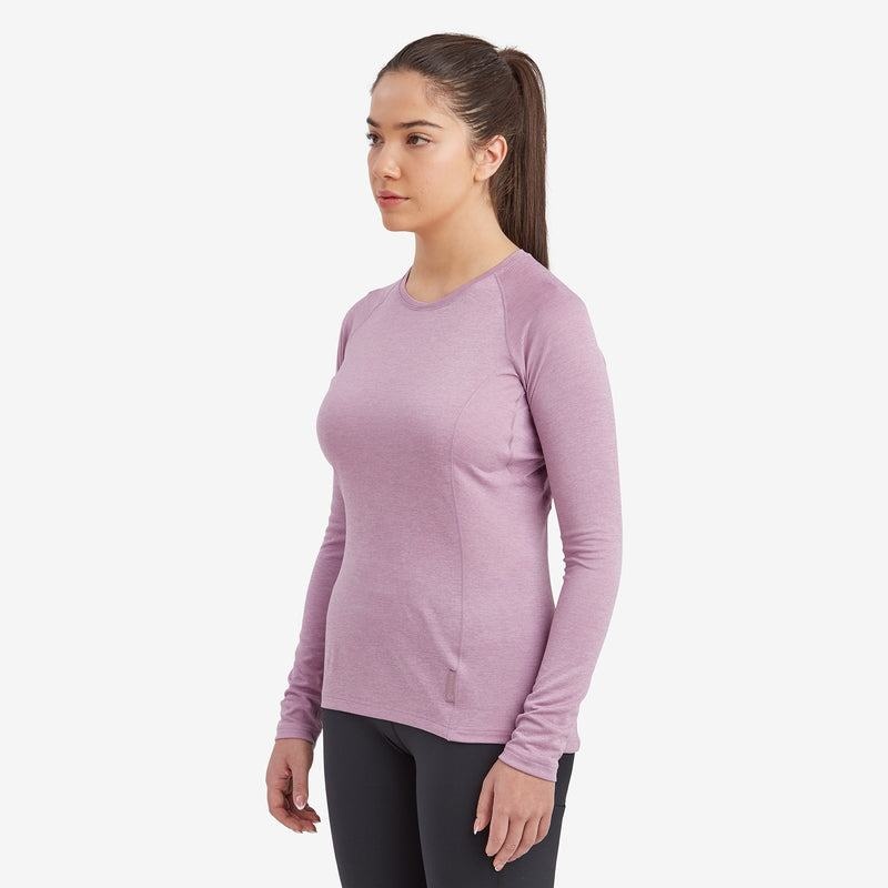 Montane Dart Long Sleeve T-shirts Dames Grijs Paars | TMQ8046SL