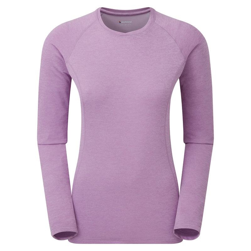 Montane Dart Long Sleeve T-shirts Dames Grijs Paars | TMQ8046SL