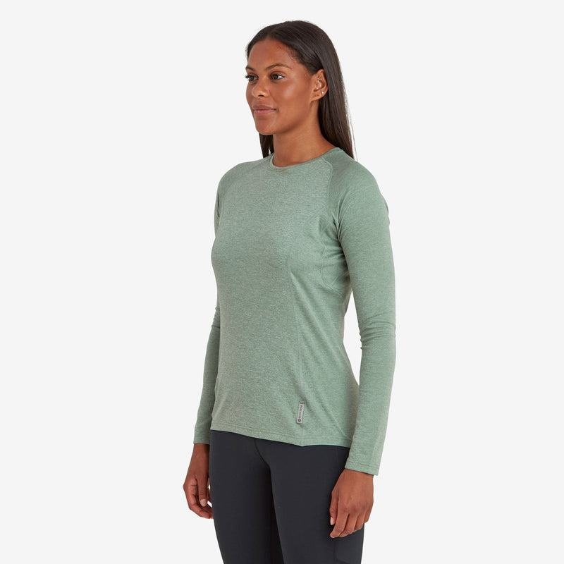 Montane Dart Long Sleeve T-shirts Dames Grijs Groen | MGZ9025IJ